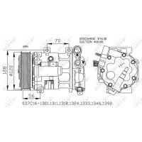 NRF 32682 Kompressor, Klimaanlage