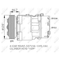Klimakompressor NRF 32489 SD7V16 Keilrippenriemen - 1 Stück