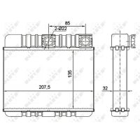 NRF 54277 Wärmetauscher, Innenraumheizung