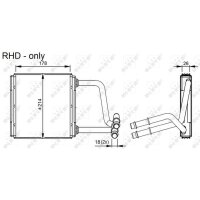 NRF 54296 Wärmetauscher, Innenraumheizung
