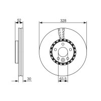 BOSCH 0 986 479 621 Bremsscheibe