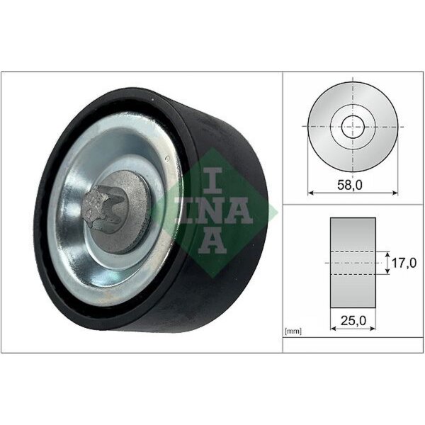 Schaeffler INA 532 0669 10 Umlenk-/Führungsrolle, Keilrippenriemen
