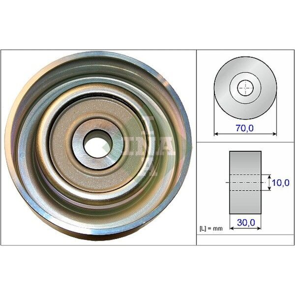 Schaeffler INA 532 0738 10 Umlenk-/Führungsrolle, Keilrippenriemen