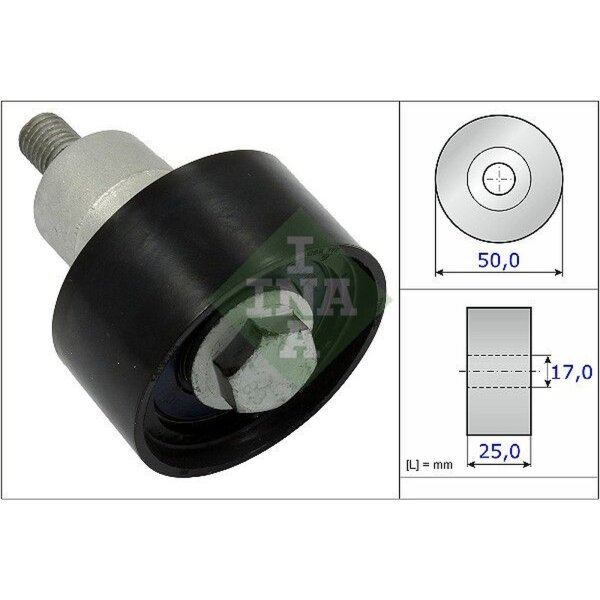 Schaeffler INA 532 0753 10 Umlenk-/Führungsrolle, Zahnriemen