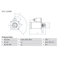 BOSCH 0 986 022 581 Starter