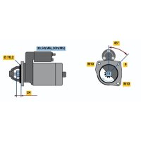 BOSCH 0 986 022 581 Starter