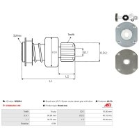 AS-PL SD9034 Freilaufgetriebe, Starter