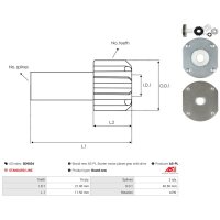 AS-PL SD9034 Freilaufgetriebe, Starter