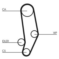 CONTINENTAL CTAM CT704WP1 Wasserpumpe + Zahnriemensatz