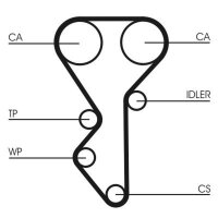 CONTINENTAL CTAM CT955K1 Zahnriemensatz