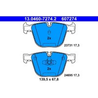 ATE 13.0460-7274.2 Bremsbelagsatz, Scheibenbremse