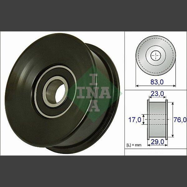 Schaeffler INA 532 0730 10 Umlenk-/Führungsrolle, Keilrippenriemen