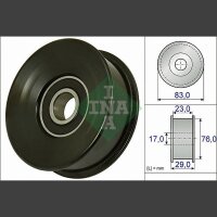Schaeffler INA 532 0730 10 Umlenk-/Führungsrolle,...