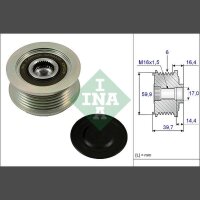 Schaeffler INA 535 0241 10 Generatorfreilauf