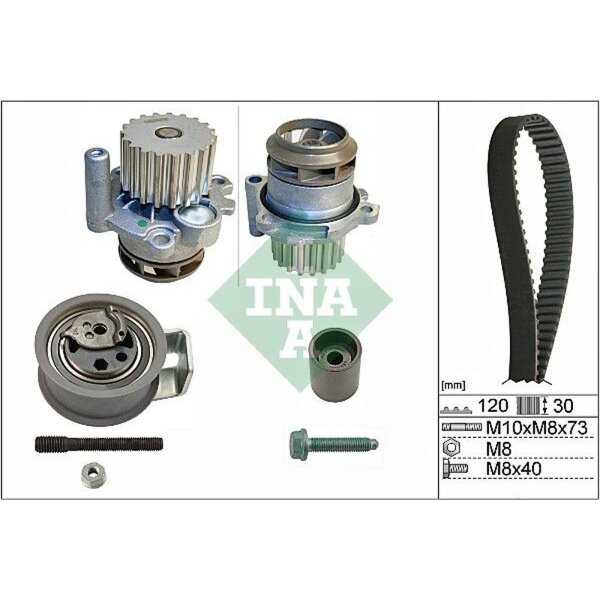 Schaeffler INA 530 0091 30 Wasserpumpe + Zahnriemensatz