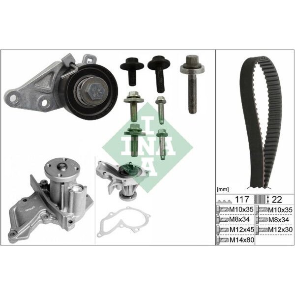Schaeffler INA 530 0140 30 Wasserpumpe + Zahnriemensatz