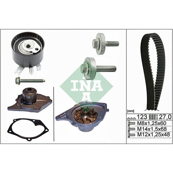 Schaeffler INA 530 0197 30 Wasserpumpe + Zahnriemensatz
