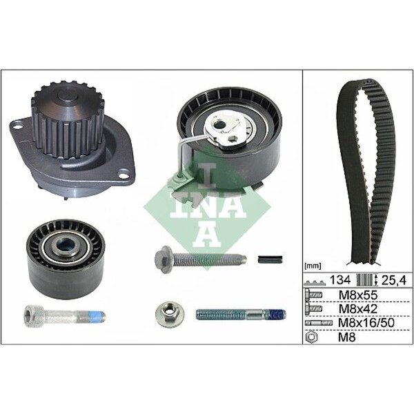 Schaeffler INA 530 0379 30 Wasserpumpe + Zahnriemensatz