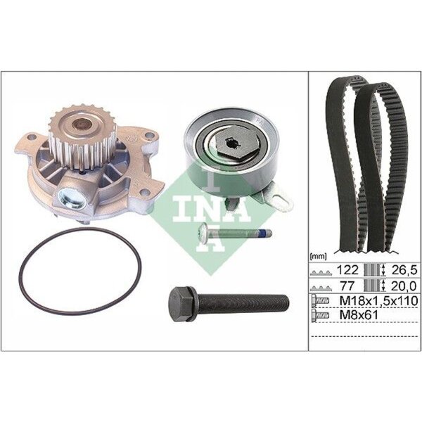 Schaeffler INA 530 0406 30 Wasserpumpe + Zahnriemensatz