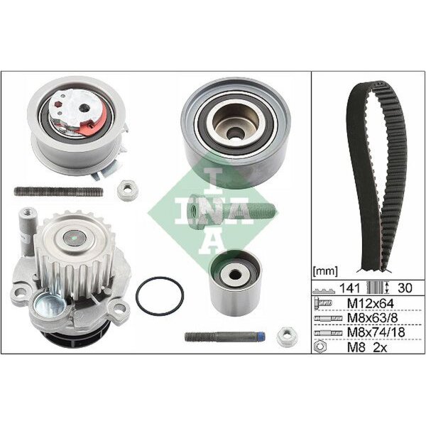 Schaeffler INA 530 0463 30 Wasserpumpe + Zahnriemensatz