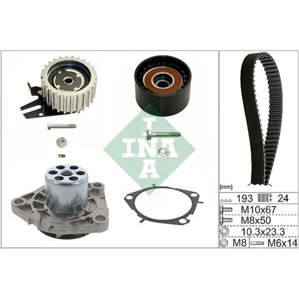 Schaeffler INA 530 0561 30 Wasserpumpe + Zahnriemensatz
