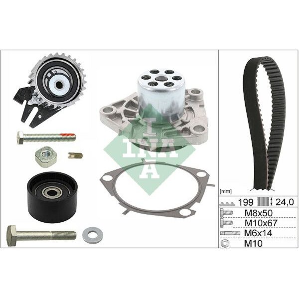 Schaeffler INA 530 0562 30 Wasserpumpe + Zahnriemensatz