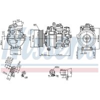 NISSENS 89384 Kompressor, Klimaanlage