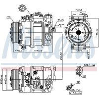 NISSENS 89090 Kompressor, Klimaanlage