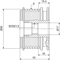 VALEO 588024 Generatorfreilauf