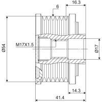 VALEO 588045 Generatorfreilauf