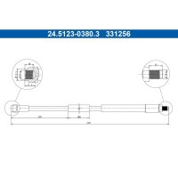 ATE 24.5123-0380.3 Bremsschlauch