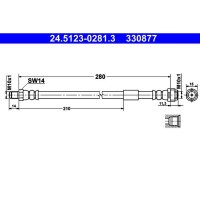 ATE 24.5123-0281.3 Bremsschlauch