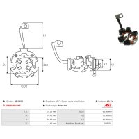 AS-PL SBH5012 Halter, Kohlebürsten