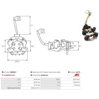 AS-PL SBH0041 Halter, Kohlebürsten
