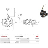 AS-PL SBH0051 Halter, Kohlebürsten
