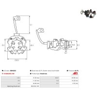 AS-PL SBH0033 Halter, Kohlebürsten