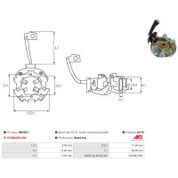 AS-PL SBH9011 Halter, Kohlebürsten