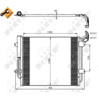 Kondensator Klimaanlage NRF 350054 - 1 Stück