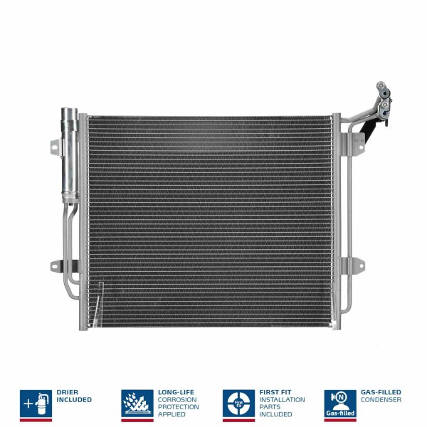 Kondensator NISSENS 940256 Klimaanlage mit Trockner R134a - 1 Stück