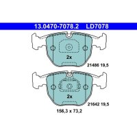 ATE 13.0470-7078.2 Bremsbelagsatz, Scheibenbremse