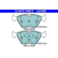 ATE 13.0470-7089.2 Bremsbelagsatz, Scheibenbremse