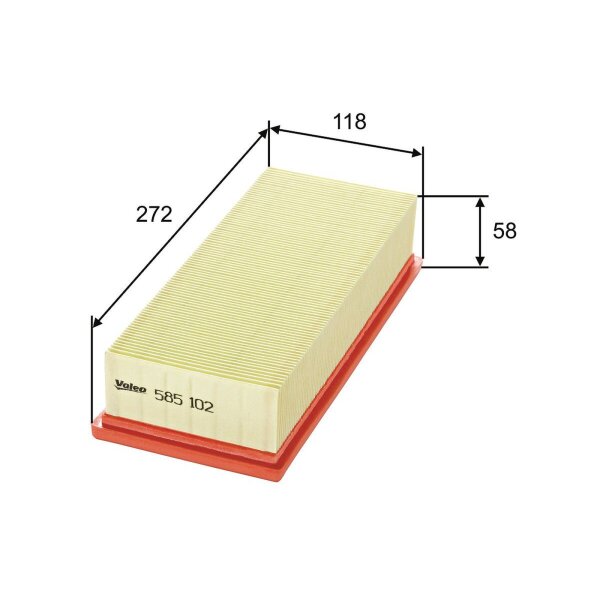 VALEO 585102 Luftfilter