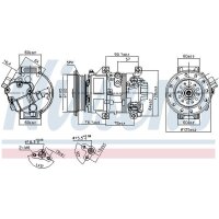 NISSENS 89309 Kompressor, Klimaanlage