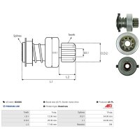 AS-PL SD4026 Freilaufgetriebe, Starter