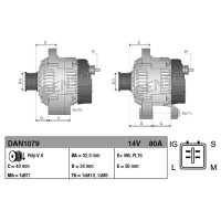 DENSO DAN1079 Generator