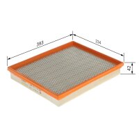 BOSCH F 026 400 013 Luftfilter