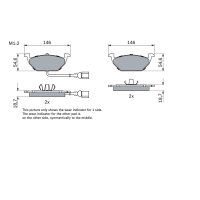 BOSCH 0 986 494 524 Bremsbelagsatz, Scheibenbremse