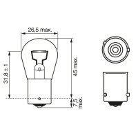 BOSCH 1 987 301 018 Glühlampe, Blinkleuchte