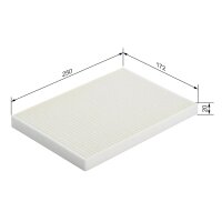 BOSCH 1 987 432 055 Filter, Innenraumluft