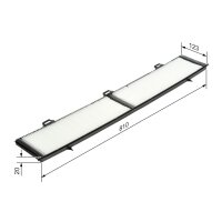 BOSCH 1 987 432 124 Filter, Innenraumluft